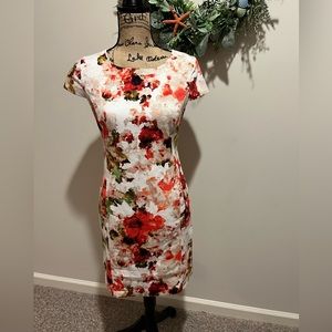 Liz Claiborne Floral Shift Dress with Pockets Size 4